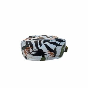 ALOHA Collection Leaf Print Travel Pouch - Black, Olive & Rust